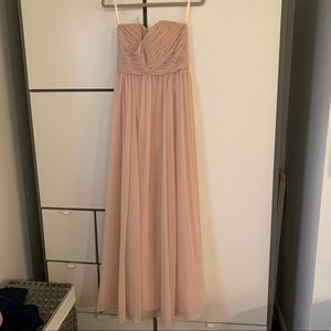 Kennedy Blue Olivia Blush Sweetheart Strapless Bridesmaid Gown size 4